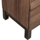 Two Tone Transitional Style Wooden Dresser with 6 Drawers, Brown