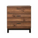 Transitional Style Wooden Chest with 3 Drawers, Small, Brown