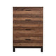 Transitional Style Wooden Chest with 4 Drawers, Large, Brown