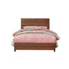 Transitional Style Full Size Bed with Panel Design, Brown