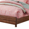 Transitional Style Full Size Bed with Panel Design, Brown