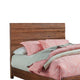 Transitional Style Full Size Bed with Panel Design, Brown