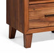 Transitional Style Nightstand with 1 Drawer and 1 Open Compartment, Brown