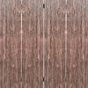 Textured and Bark Designed Wooden 4 Panel Room Divider Natural Brown BM205777