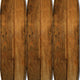 Plank Style Surfboard Shaped 3 Panel Wooden Room Divider Brown BM205782