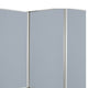 Accordion Style Fabric Upholstered 3 Panel Room Divider Gray BM205793