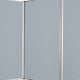 Accordion Style Fabric Upholstered 3 Panel Room Divider Gray BM205793