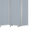 Accordion Style Fabric Upholstered 3 Panel Room Divider Gray BM205793