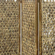 Woven Seagrass 3 Panel Wooden Room Divider Natural Brown BM205797
