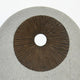 Round and Ribbed Double Layer Sandstone Wall Art Medium Brown and Gray BM205828