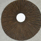 Round and Ribbed Double Layer Sandstone Wall Art Medium Brown and Gray BM205828