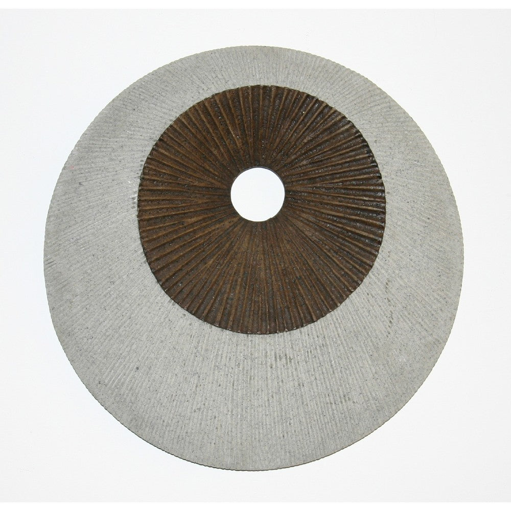 Round and Ribbed Double Layer Sandstone Wall Art, Medium, Brown and Gray