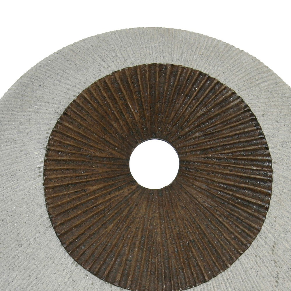 Round and Ribbed Double Layer Sandstone Wall Art Large Brown and Gray BM205829