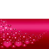 Contemporary Valentine Themed Rectangle Shape Wall Art Red BM205842