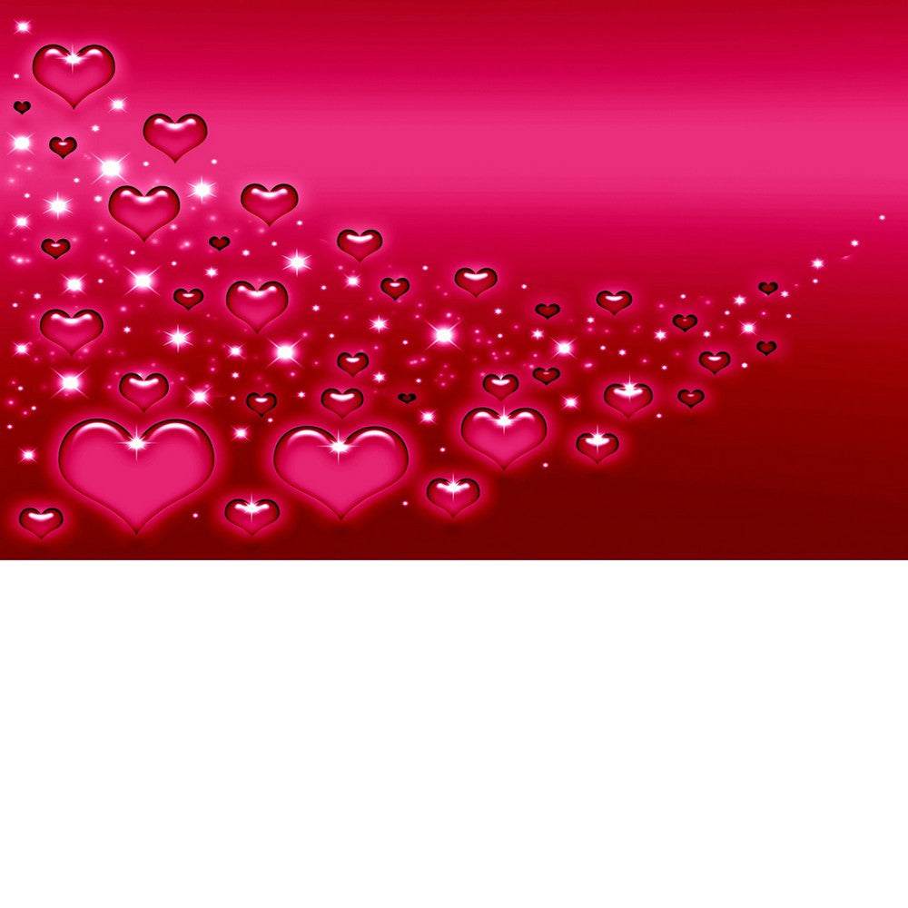 Contemporary Valentine Themed Rectangle Shape Wall Art Red BM205842