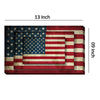 Rectangle 3 Tier Stacked Wall Art with US Flag Print, Set of 4, Multicolor - BM205848 By Casagear Home