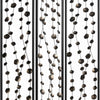 Transitional 3 Panel Metal Screen with Intricate Flower Design Black BM205892