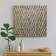 Modern Style Wooden Wall Decor with Patterned Carving, Large, Silver