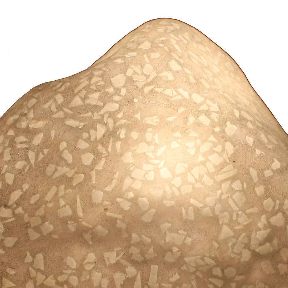 Contemporary Sandstone Polished Ball with Glass Shrapnel Bronze BM205918