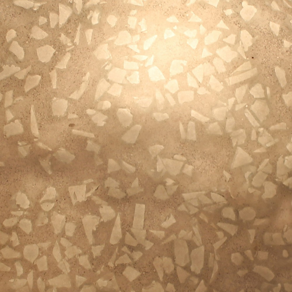 Contemporary Sandstone Polished Ball with Glass Shrapnel Bronze BM205918