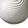 Contemporary Sandstone Polished Ball with Step Carved Lines White BM205919