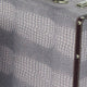 Trunk Style Suitcase with Textured Print Canvas Covering Gray Set of 2 BM205922