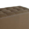 Classic Canvas Upholstered Bench with Button Tufting Brown BM205926