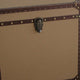 Fabric Upholstered Square Trunk with Nailhead Details Brown Set of 2 BM205929