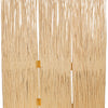 3 Panel Foldable Screen with Willow Branches Natural Brown BM205938