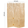 3 Panel Foldable Screen with Willow Branches Natural Brown BM205938