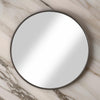 Contemporary Round Metal Framed Wall Mirror, Small, Bronze and Silver - BM205989 By Casagear Home