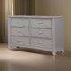 Transitional Styled Wooden Dresser with Storage Drawers Gray By Casagear Home BM206228
