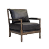 Upholstered Accent Chair with Beaded Frame Gray and Brown By Casagear Home BM206248