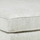 Ottoman | Oversized | Fabric Upholstered | Tapered Legs | Off White