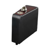 Console | Faux Leather | 2 Removable Metal Cup Holders | Black & Silver