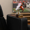 Console | Faux Leather | 2 Removable Metal Cup Holders | Black & Silver