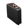 Console | Faux Leather | 2 Removable Metal Cup Holders | Black & Silver