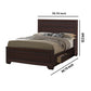 Wooden Eastern King Size Bed with Two Storage Drawers Brown By Casagear Home BM206546