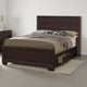 Bed | King Size | Wood | 2 Storage Drawers | Brown