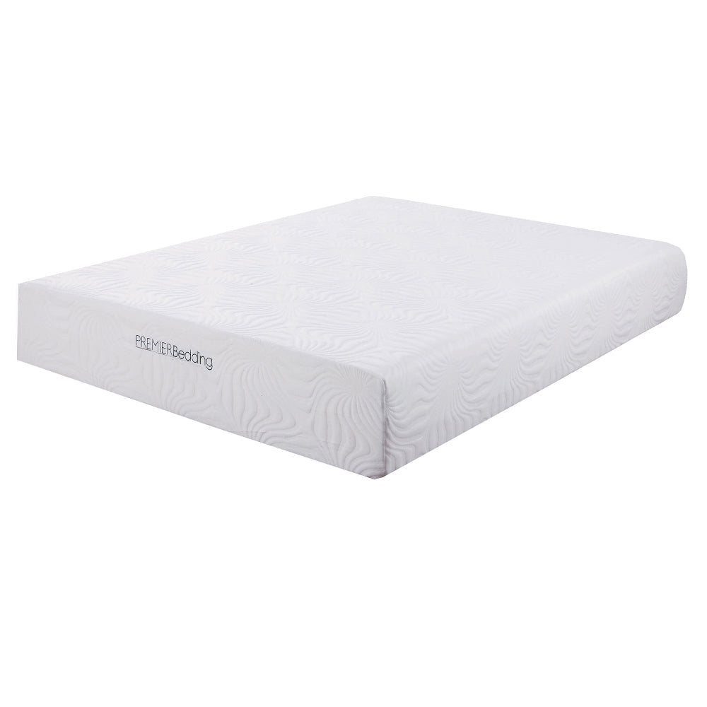 Eastern King Size Mattress with High Density Memory Foam White By Casagear Home BM206551