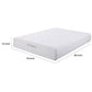 Eastern King Size Mattress with High Density Memory Foam White By Casagear Home BM206551