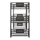 Metal Triple Bunk Bed with Built in Ladder Bronze By Casagear Home BM206557