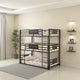 Bunk Bed | Triple | Metal | Built-in Ladder | Bronze