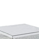 Wood and Mirror Coffee Table in Diamond Shape with Crystal Inserts Silver By Casagear Home BM206562