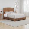 Bed | California King | Hand Woven Banana Leaf | Wood | Brown BM206593