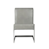 Leatherette Upholstered with Dining Chair with Cantilever Base Set of 2 Gray BM206642