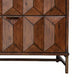 6 Drawer Dresser with Honeycomb Design and Metal Legs Brown By Casagear Home BM206681