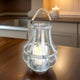 Candle Holder | Transitional | Metal | Rope & Glass Shade | Gray