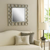 Mirror | Square Frame | Metal | Openwork | Modern Style | Silver