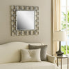 Mirror | Square Frame | Metal | Openwork | Modern Style | Silver